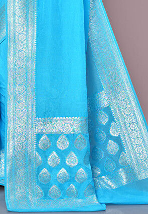 Banarasi Saree in Sky Blue