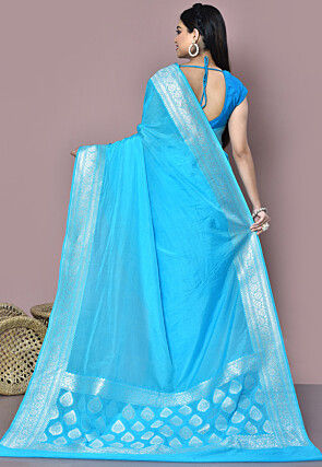 Banarasi Saree in Sky Blue