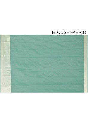 Banarasi Saree in Teal Green