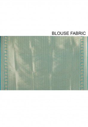 Banarasi Saree in Teal Green