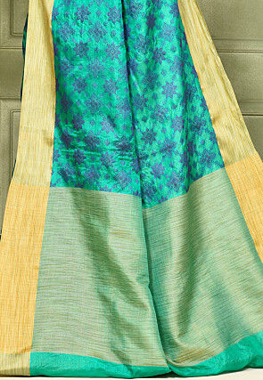 Banarasi Saree in Turquoise