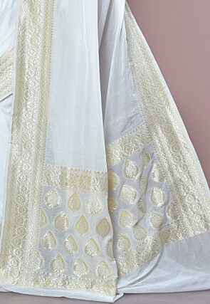 Banarasi Saree in White