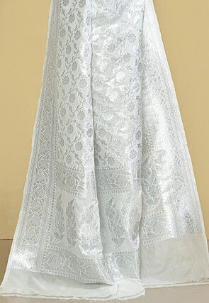 Banarasi Saree in White
