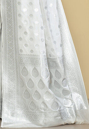 Banarasi Saree in White