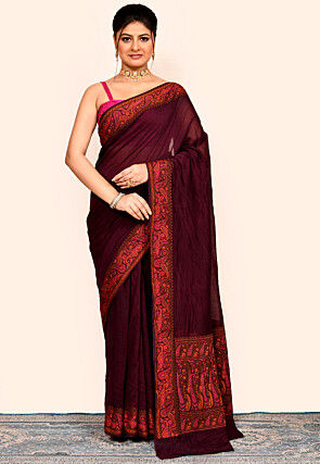 Banarasi Saree in Wine