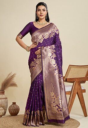 Banarasi Saree in Wine