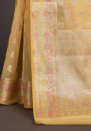 Banarasi Saree in Yellow