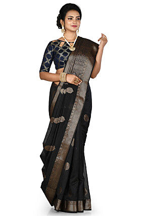 Banarasi Silk Saree in Black