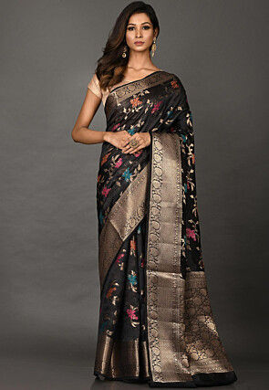 Banarasi Silk Saree in Black