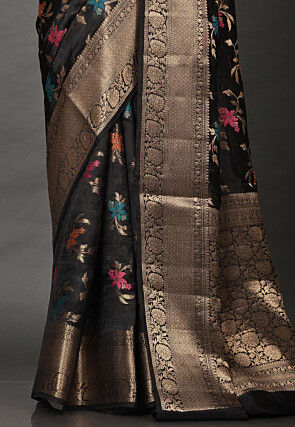 Banarasi Silk Saree in Black