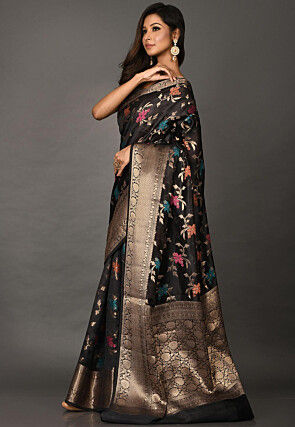 Banarasi Silk Saree in Black