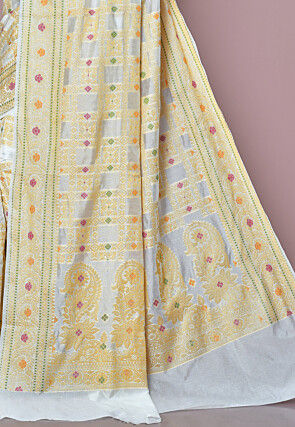 Banarasi Silk Saree in Off White
