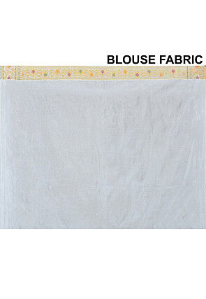 Banarasi Silk Saree in Off White