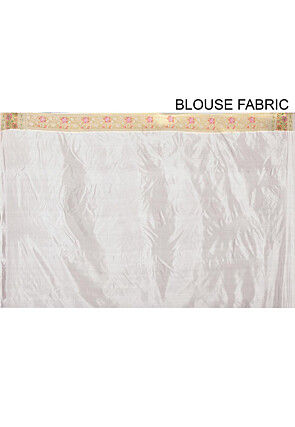 Banarasi Silk Saree in White