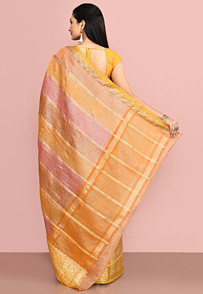 Banarasi Tissue Organza Saree in Multicolor