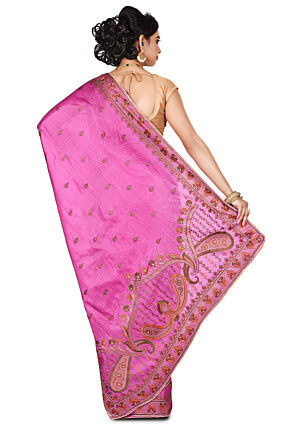 Banarasi Tussar Silk Saree in Light Purple
