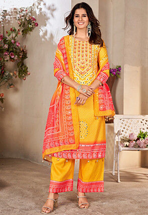 Mirror work salwar suit online shopping 2025