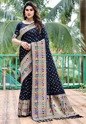 Buy Bottle Green Bandhej Drap Saree Skirt Co-Ord Set for Women Online in  India