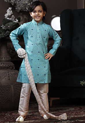 Boys' Designer Kurta Set Indian Clothing 2 Piece Party Suit Sizes 2 to 9 years 