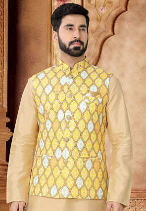 Printed nehru jackets online top