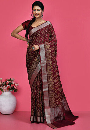 Buy shri mahaveer rajasthani saree Printed Bollywood Cotton Linen Blue Sarees  Online  Best Price In India  Flipkartcom