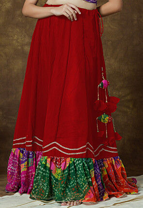 Red skirt online india outlet