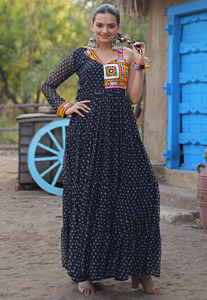 Black ethnic gown discount