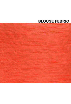 Bandhej Printed Satin Georgette Saree in Orange