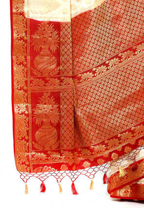 Bangalore Silk Saree in Cream