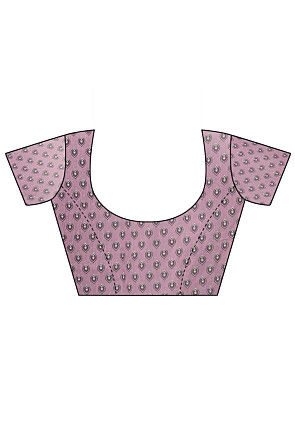 Batik Printed Cotton Slub Saree in Wine