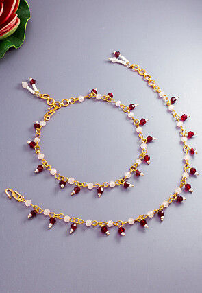 Beaded Anklet Pair