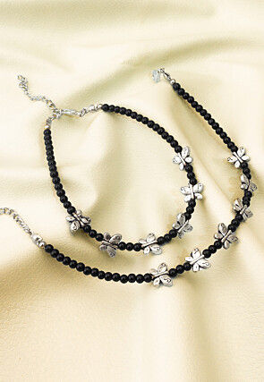 Beaded Anklet Pair