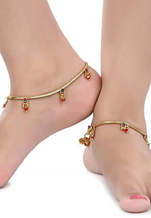 Beaded Anklet Pair