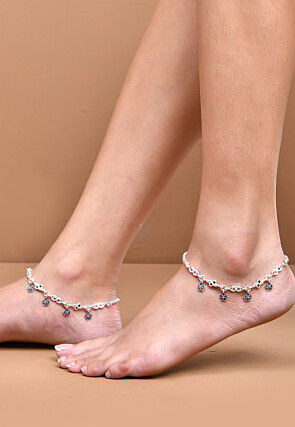 Beaded Anklet Pair