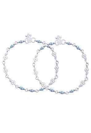Beaded Anklet Pair