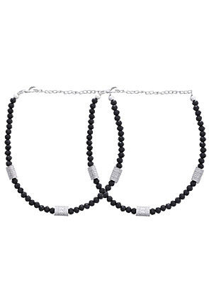 Beaded Anklet Pair