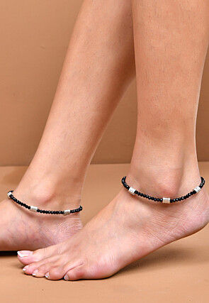 Beaded Anklet Pair
