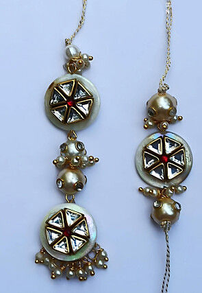Beaded Bhaiya and Bhabhi Rakhi Pair