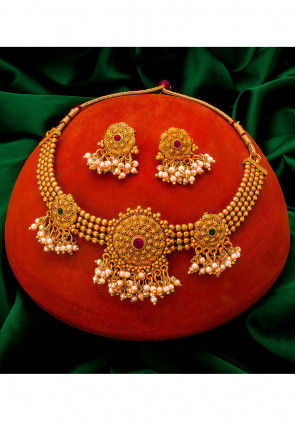 Beaded Choker Necklace Set