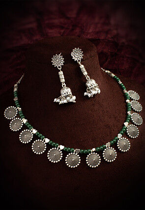 Beaded Choker Necklace Set