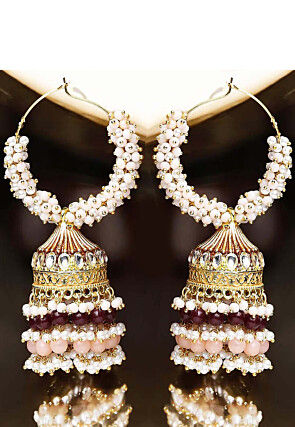 Beaded Jhumka Style Earrings