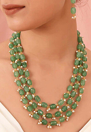 Beaded Layered Necklace Set