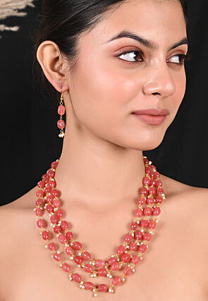 Beaded Layered Necklace Set