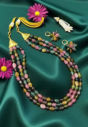 Beaded Layered Necklace Set