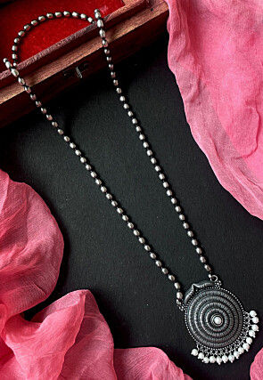 Beaded Oxidised Necklace