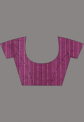 Bengal Handloom Pure Silk Saree in Dark Purple