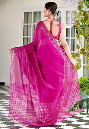 Bengal Handloom Pure Silk Saree in Fuchsia