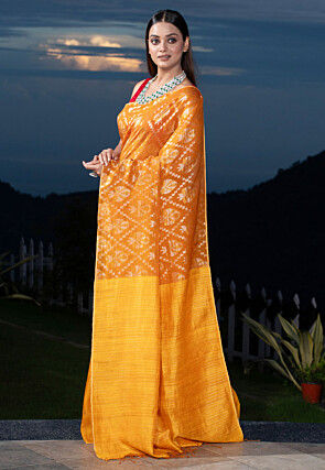 Bengal Handloom Pure Silk Saree in Mustard