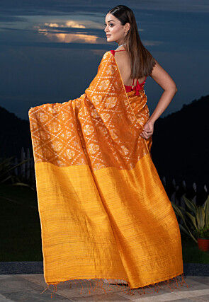 Bengal Handloom Pure Silk Saree in Mustard