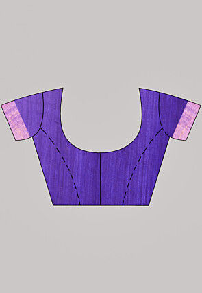 Bengal Handloom Pure Silk Saree in Purple